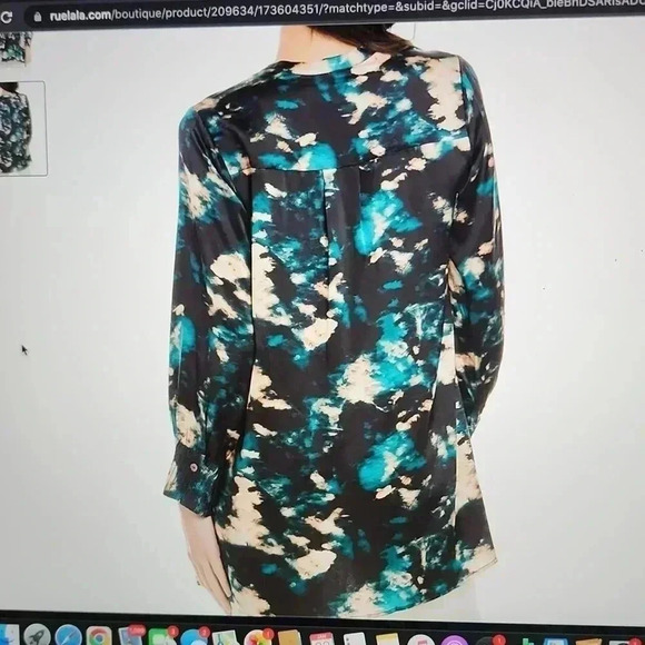 JOHNNY WAS SILK TUNIC - Picture 2 of 6